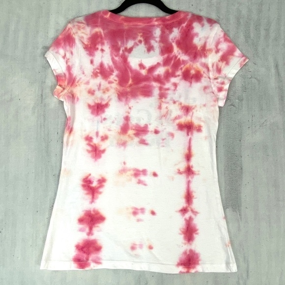 Wound Up Pink Tie Dye Quote T-Shirt Sz Large (11-13) - Picture 3 of 5